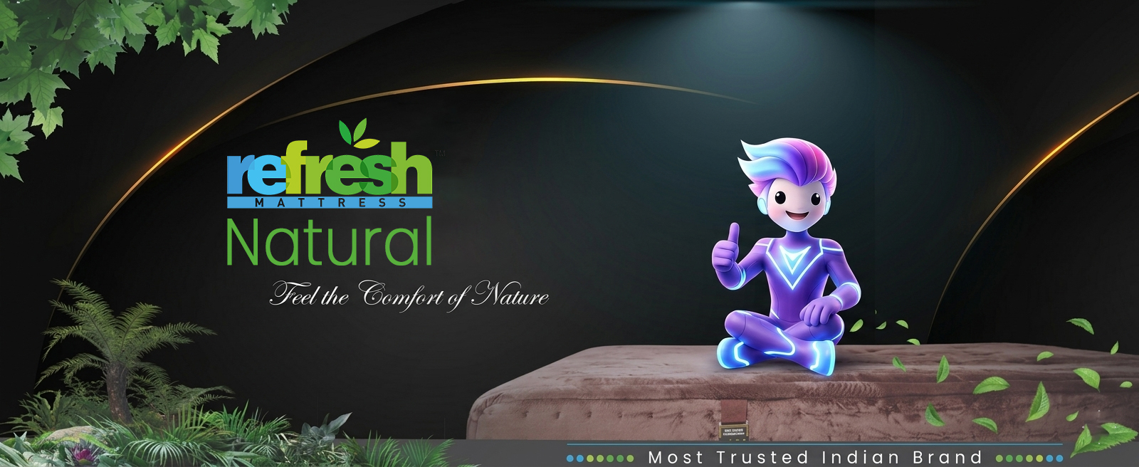 refresh natural mattress banner